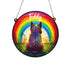 Cairn Terrier Rainbow Bridge Personalised Stained Glass Effect Suncatcher